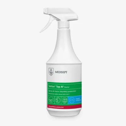 Velox Top AF Medisept - spray do dezynfekcji powierzchni i sprzętu medycznego 1L