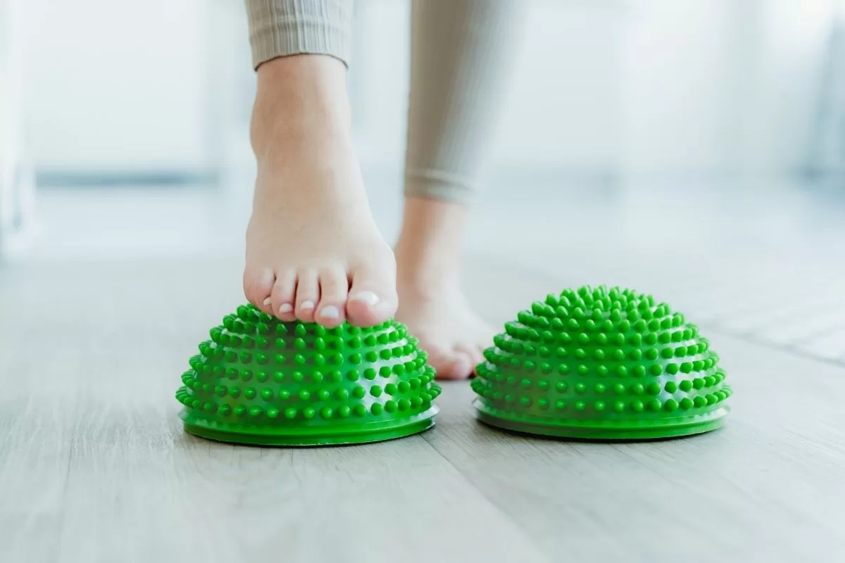 półkule sensoryczne zielone - stopa