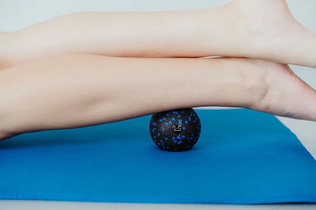 piłeczka do masażu niebieska 8 cm Line Sport masaż