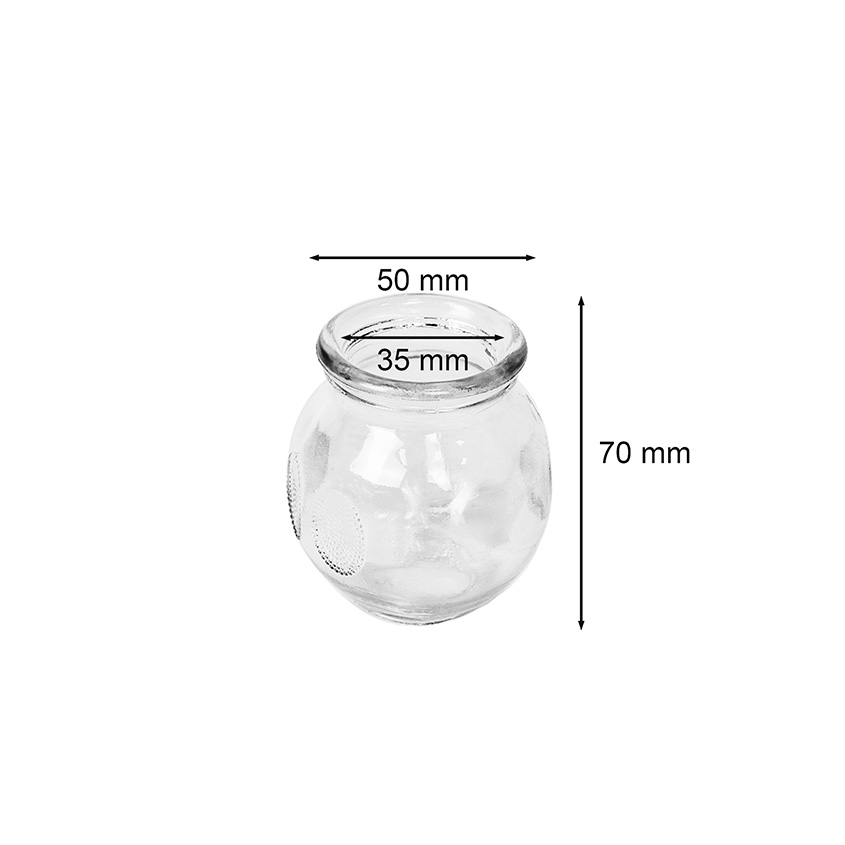 Bańka szklana 35 mm - wymiary