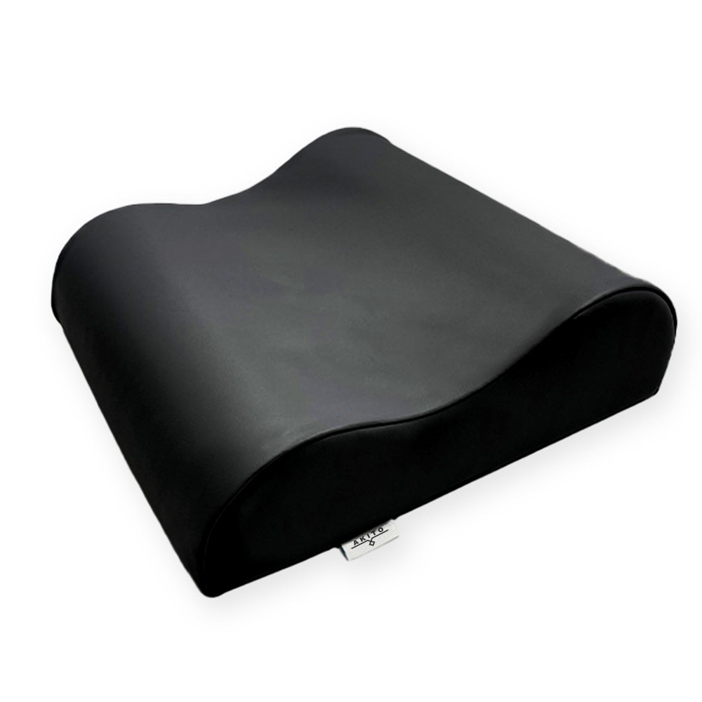 czarna poduszka ergonomiczna pod kark 32 x 30 x 10 cm