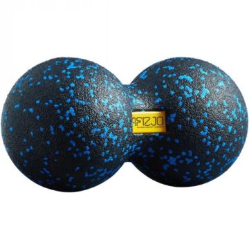 Duoball czarno-niebieska pilka do masazu 12 cm