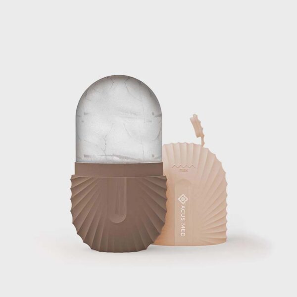 Brązowy masażer lodowy Acus Med - logo