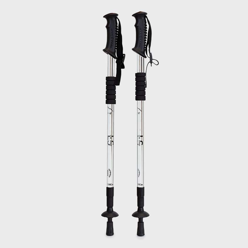 Kije trekkingowe nordic walking Line Sport - srebrne