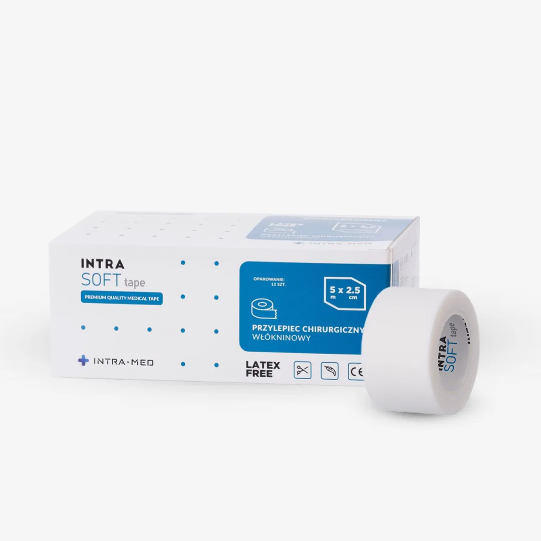 Przylepiec włókninowy INTRA SOFT Tape (5 m x 2,5 cm) 12 szt.