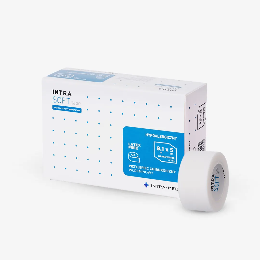 Przylepiec włókninowy INTRA SOFT Tape (9,1 m x 5 cm) 6 szt.